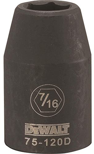 DEWALT DWMT75120OSP 6 Point 1/2 Drive Impact Socket 7/16 SAE