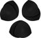 TopBine Removable Bra Pads Inserts Women's Comfy Sports Cups Bra Insert for BIkini Top Swimsuit (3 Black, B/C)