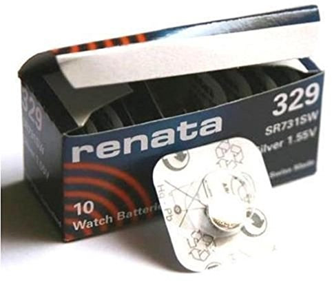 3 x Renata 329 Uhrenbatterie Schweizer Silberoxid 1,5 v