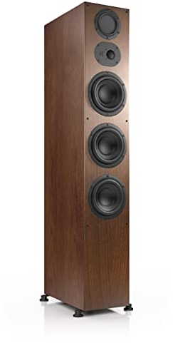 Nubert nuLine 334 | Nussbaum Standlautsprecher | 1 Stück Standbox | Lautsprecher für Musikgenuss | Heimkino & HiFi Qualität auf hohem Niveau | Passive Standbox mit 3 Wege Technik Made in Germany