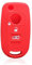 Car Passion Guscio Chiave Cover Fiat 500X Tipo 2016 Telecomando Copertura in Silicone Protezione (Rosso)