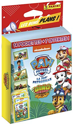 Panini France SA-Blister 14 pochettes + 7 offertes OP LES BONS PLANS PAT PATROUILLE STICKERS, 004071KBF21