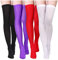 4 Medias de Nylon (Negro, Blanco, Rojo, Morado)