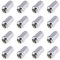 Radmuttern, M12 x 1,5, konisch, 60 Grad, Kegelform, 19/21 mm, Sechskantschlüssel, passend für BMW, Chevrolet, Ford, Mazda, 16 Stück