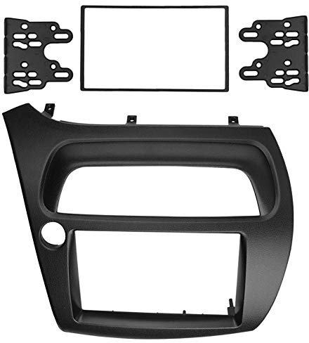 Ajuste para Honda Civic Doble DIN Fascia Radio DVD Estéreo Panel de CD Montaje en Tablero Kit de Ajuste de instalación Marco Frontal Bisel con cableado