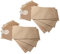vhbw 10x sacs remplacement pour Kärcher 6.904-167.0, 69041670 pour aspirateur - papier, 42,4cm x 16,9cm, couleur sable