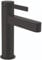 hansgrohe Waschtischarmatur Finoris, Wasserhahn Bad mit Auslauf Höhe 110 mm, mit Zugstange, Badarmatur wassersparend, Mattschwarz