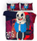 Spiel Undertale Bettset, 1/2 Person Bohemia Bettbezüge Mit Reißverschluss Kissenbezug Frisk Toriel Bettwäsche-Set (Einzel (135x200cm),Undertale 01)
