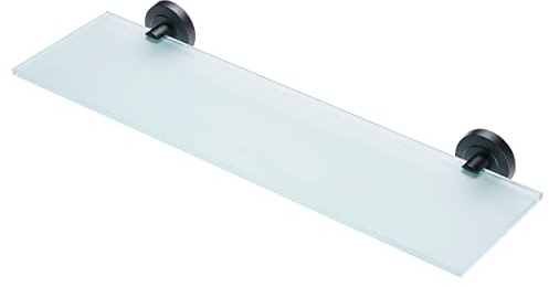 AMARE Regal Glasablage schwarz, Edelstahl, Standard