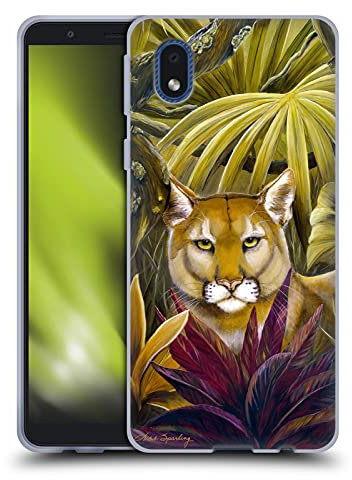 Head Case Designs Offiziell Offizielle Lisa Sparling Panther vom Florida Wald Kreaturen Soft Gel Handyhülle Hülle kompatibel mit Samsung Galaxy A01 Core (2020)