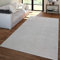 TT Home Wohnzimmer Teppich Kurzflor Unifarbendes Design Modern Und Zeitlos, Farbe:Silber, Größe:140x200 cm