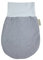 KraftKids Strampelsack Waffel Piqué grau für den Herbst/Winter aus Musselin Baumwolle und warmen Fleece in zwei Größen erhältlich