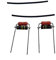 Pack of 2 Electric Guitar Treble Volume Bleed Circuit Kit SBE Cap Capacitor with Allen Bradley Resistance