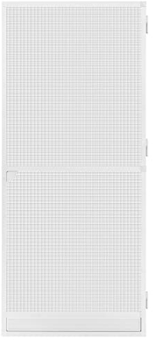 Schellenberg 70095 Fliegengitter Balkontür, Insektenschutz Tür Premium, Aluminium Rahmen, Fiberglas-Gewebe, 120 x 240 cm, weiß