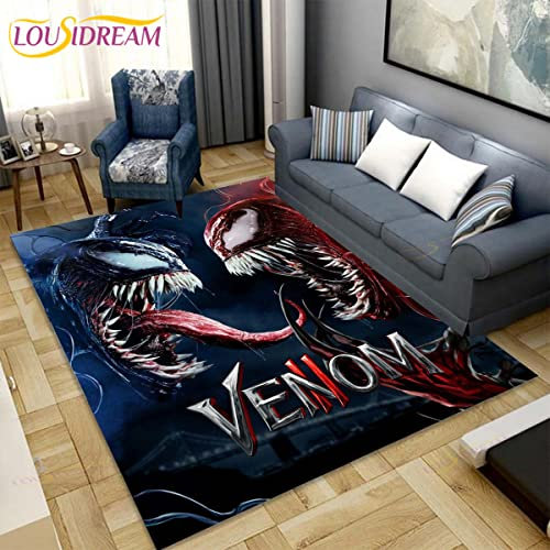 YZGAH Venom 3D-Teppich Für Den Innenbereich, Badezimmer, Eingang, Fußmatte, Saugfähig, rutschfest, Küchenteppich, Heimdekoration, G1512, 120 X 180 cm