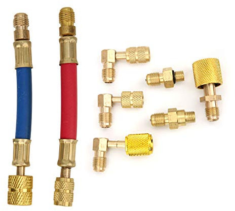 AUHX Connecteur de climatisation, 8 adaptateurs de réfrigérant R134a Professionnel pour R134A R12(CT-138)