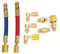 AUHX Connecteur de climatisation, 8 adaptateurs de réfrigérant R134a Professionnel pour R134A R12(CT-138)