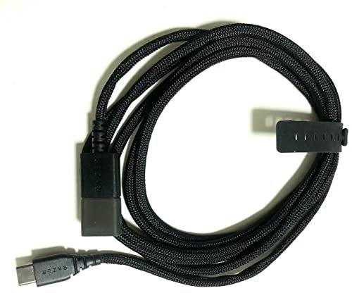 Razer USB C to USB Data Charging Cable - Compatible with Viper V2 Pro/DeathAdder V3/Basilisk V3 Wireless Gaming Mouse (Black)