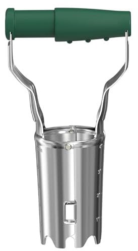 FLORA GUARD Bulb Planter with Depth Mark - Ideal Bulb Transplanter for Planting (Green)
