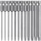 YUHIAKE 12 Stück Torx Bit Set Lang Mit Loch, T6-T40 100mm Länge, Schraubendreher Bit Set, Magnetisch, 1/4 Sechskant Schaft