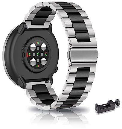 Armbänder für Polar Ignite 2/Ignite 3 ArmBand Rostfreier Stahl Klassisch Faltschließe Armband für Polar Ignite 2/Ignite 3 Armbänder Metall Ersatz Loop Band für Polar Ignite 2/Ignite 3 ArmBand (L)