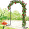 GueTTO Rankgitter Verzinkt Rosenbogen Metall Torbogen Rankhilfe Für Kletterrosen Und Clematis Rosenspalier Gartenbogen Stabiles Rosengestell Rostfrei Rankenbogen,W350*H220cm