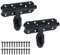 Mooche 2PCS Door Lock Bolt Black, Heavy Duty Latch Lock, 105MM Bolt Locks Slide Bolt Gate Latch, for Various Wooden Doors Such as Interior Doors, Courtyard Doors, Pergolas, Barns, Pet Doors, Etc