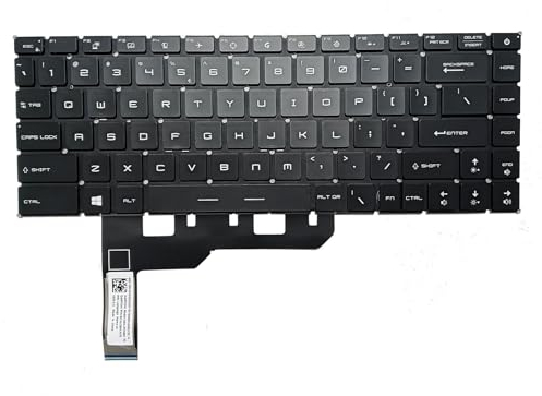 SUNMALL RGB Backlit Replacement Keyboard Compatible with MSI GP66 Leopard 10UH 11UH 11UG 11UE GE66 11UG 11UE MS-1543 GS66 MS-16V1 MS-16V4 MS-1541 GF73 GL75 MS-17E7 Creator 15 A11UE