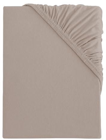 s.Oliver Spannbettlaken 140x200-160x200 cm- 100% Baumwolle, für Matratzen bis 25 cm, besonders weich & angenehm, Spannbetttuch beige