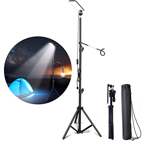 Telescoping Camping Light,Portable LED Work Lights with Stand,Outdoor Tripod Camping Lights,Powered by USB DC 5V