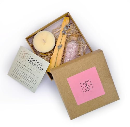 Palo Santo para Quemar - Incienso Natural Ideal para Limpieza Energetica del Aura y Hogar - Cuarzo Rosa es una Piedra Natural para Amor y el Corazón. Otras Opciones Amatista y Jade