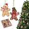 12pz Omino Pan di Zenzeri in Legno, Decorazioni Addobbi Albero di Natale Legno, Ciondoli Ornamenti Natalizi Legno Pan Zenzeri Pendenti