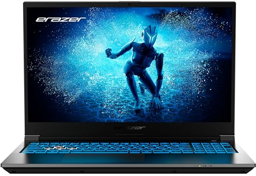 ERAZER Ordenador portátil Deputy P60 de 39,6 cm (15,6 pulgadas, 144 Hz), Full HD (Intel Core i7-13620H, 16GB DDR4 RAM, 1TB PCIe SSD, NVIDIA GeForce RTX 4070 12 GB GDDR6X, RGB Backlit Keyboard, Win 11