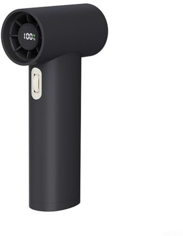 Mini ventilador de chorro turbo portátil, 100 velocidades de viento, ventilador industrial ajustable para limpieza electrónica, al aire libre, camping