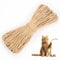 MDDK DY Corda Tiragraffi per Gatti 8MM x 50M - Corda Canapa Naturale per Albero Gatto, Riparazione Tiragraffi, Fai da Te, Decorazione Interna ed Esterna