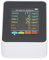 Smart Air Quality Monitor, Test 5-in-1 Co₂ TVOC HCHO PM2.5 PM10, Tester de Calidad de Aire Inteligente con Retroceso de USB para la Oficina de Automóviles en el Hogar (White)