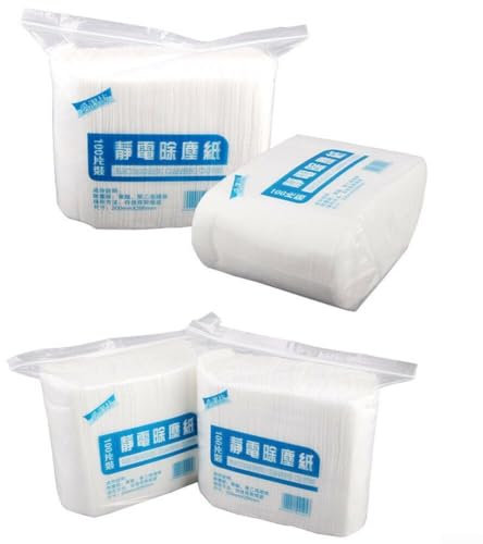 100PCS Dust Removal Papers Compatible with Electrostatic Mop for Home and Office Cleaning