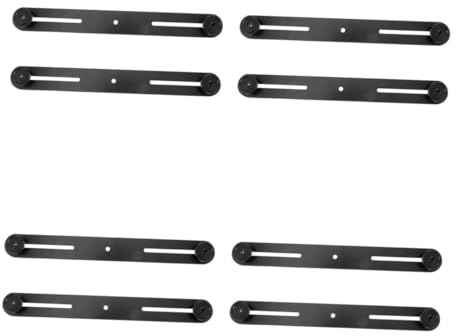 HANABASS 8 PCS Adjustable Dual Mount Extension Bar Flash and Microphone Bracket with Camera Screw Interface Load Capacity for Video Lighting and Audio Equipment