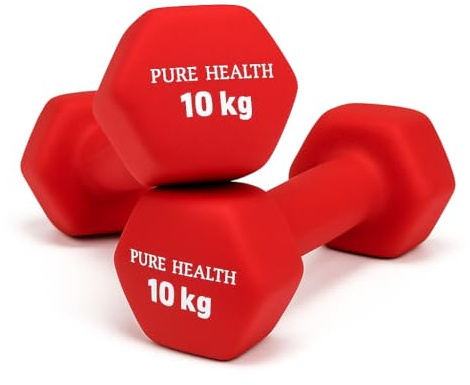 Neoprene Dumbbell Hand Weights Pair Home Exercise for Women Men Arm Pilates Dumbbells in 1kg 1.5kg 2kg 3kg 4kg 5kg 8kg 10kg Set