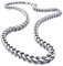 JewelryWe Schmuck Herren-Kette, Edelstahl Biker Königskette Halskette, Silber, Breite 6mm, Länge 55cm