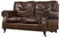 Loungesofa Wales 2-Sitzer Vintage-Leder Echtleder Sofa Couch Vintage Cigar, Dunkelbraun