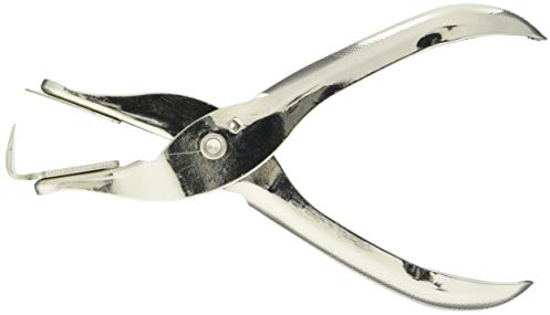 Alevar Klammerentferner aus verchromtem Metall mit rutschfestem Griff, Farbe Silber, 1 Stück