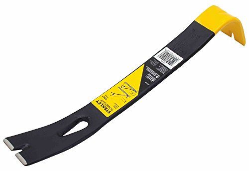 STANLEY 55-515 Pry Bar, 12-3/4 in L, Beveled Tip, 1-3/4 in Claw Blade Width 1, 1-3/4 in Claw Blade Width 2 Tip, HCS