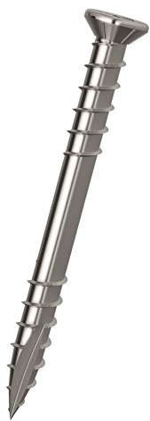 JD Plus Terrassenschrauben Senkkopf mit I-Stern (T-25) mit optimierter Spitze, A4-Edelstahl, 5 x 60mm, Verpackungseinheit: 100Stück