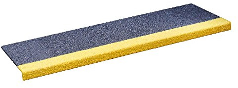 Antirutschkantenprofil GFK Medium schwarz mit Kante gelb 230x1000x30mm