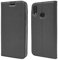 NALIA Funda Flip-Case Compatible con Huawei P20 Lite, Carcasa con Tapa Book-Case Libro Cover Verticale, Movil Cubierta Cuero Sintético Magnético Delgado Protectora Bumper, Color:Gris Oscuro