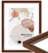 WANDStyle Bilderrahmen Braun mit Goldkante 20x25 cm aus Holz im Antik-Stil zum Aufhängen, Fotorahmen Made in Germany - H182