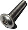 50 Stück Linsenkopf Schrauben mit Flansch M4x8 mm - ISO 7380/2 - A2 Edelstahl - Innensechskant - V2A – Linsenflanschkopfschrauben (50, M4x8 mm)