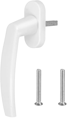 Premium Aluminium Fenstergriff Victory - Metall Sockel, Farbe:Weiß RAL 9016, Stiftlänge:45mm