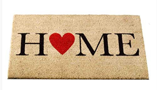 Garden Mile Home Coir door mats | Durable Door Mats Indoor and Outdoor | Natural Coir Weather Resistant Eco-friendly Entrance front door mat | outside door mats for front door(Home)
